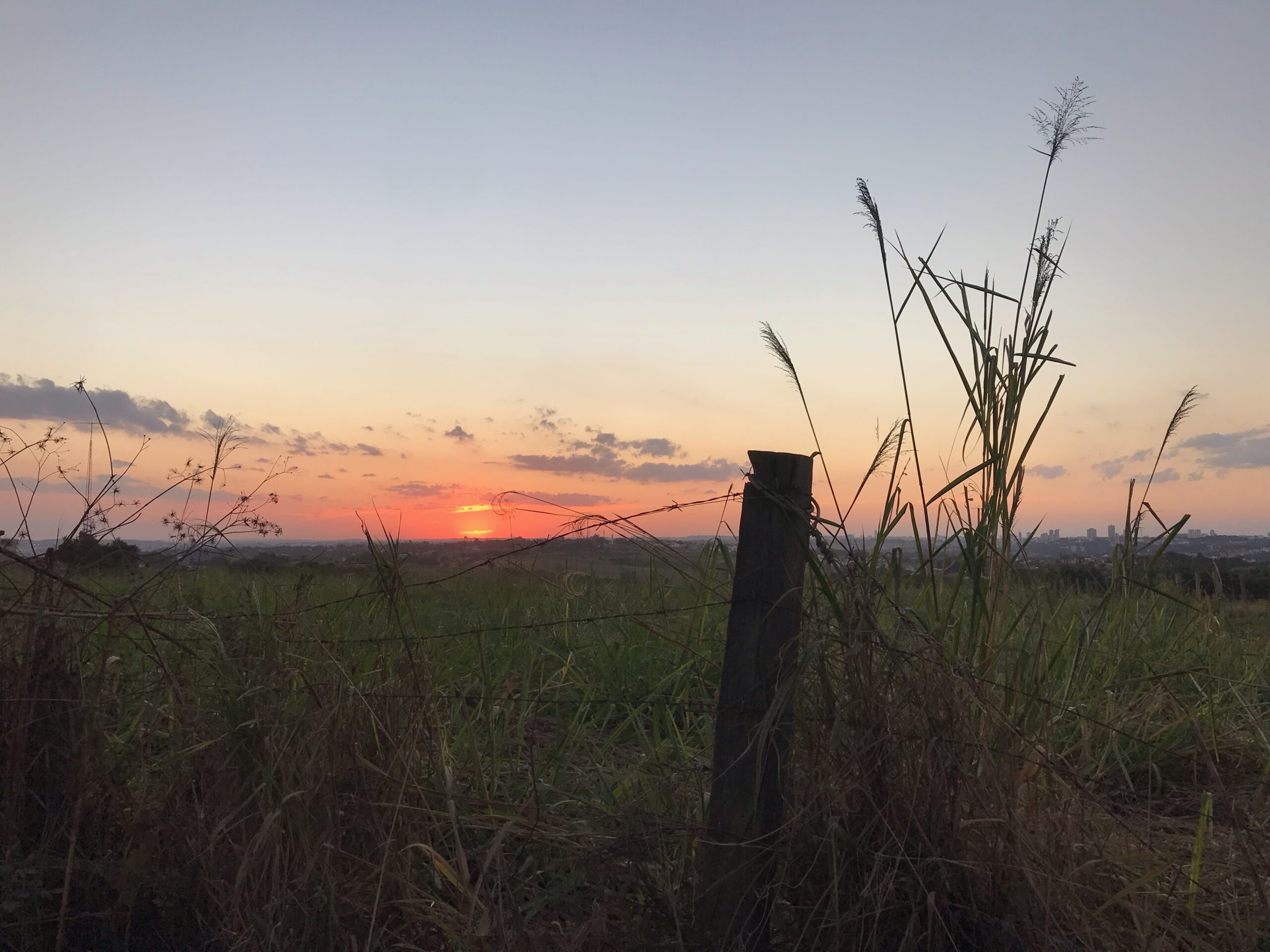 sunset over itaici, a road less travelled.