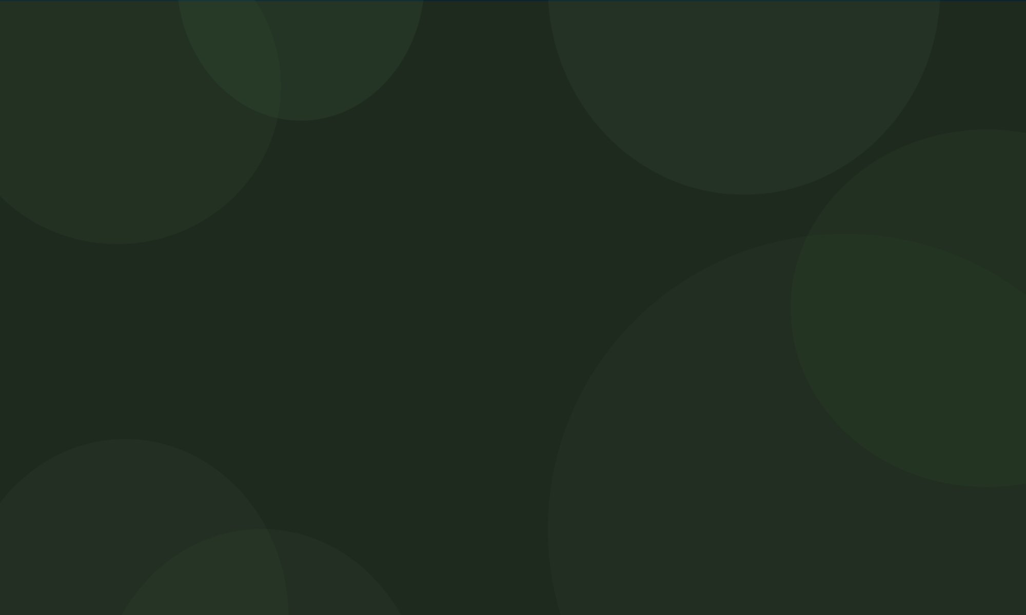 background banner image of dark forest green with random translucent lighter green circles